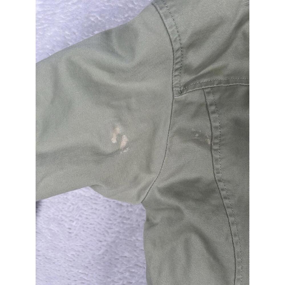 Abercrombie & Fitch Parka Womens XS Green Sherpa Lined Military Coat Y2K Fur - Picture 8 of 9